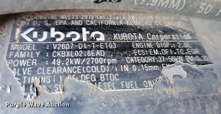 image for item EA2434 2012 Bobcat T190 tracked skid steer loader