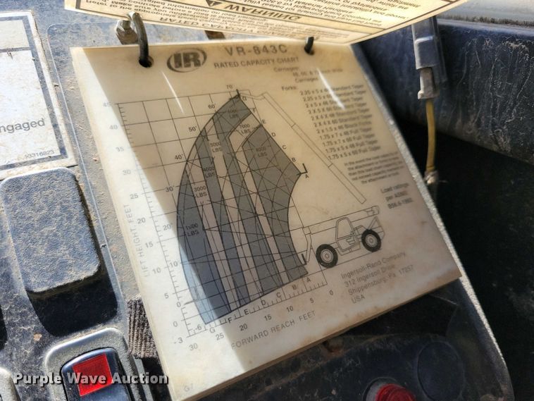 image for item EA2435 2005 Ingersoll Rand VR-843C telehandler