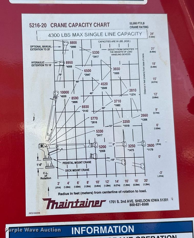 image for item EB2480 2000 Kenworth  T300 utility / service truck