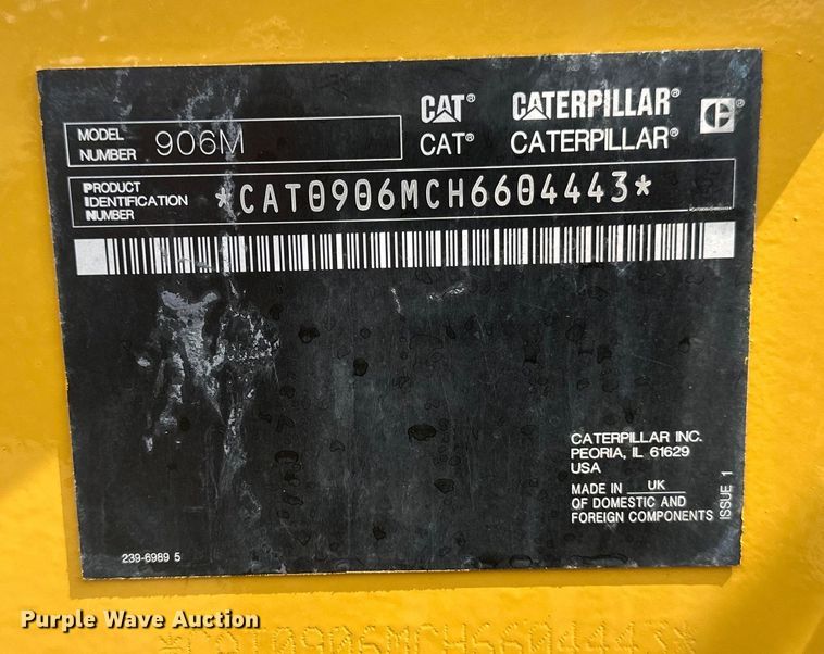 image for item EB2483 2021 Caterpillar 906M wheel loader