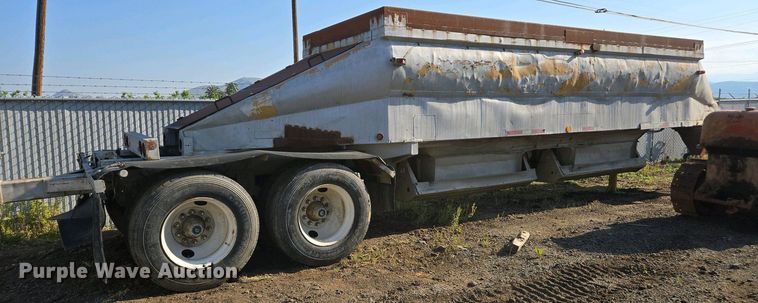 image for item EC0947 1958 Gwood Bottom dump trailer