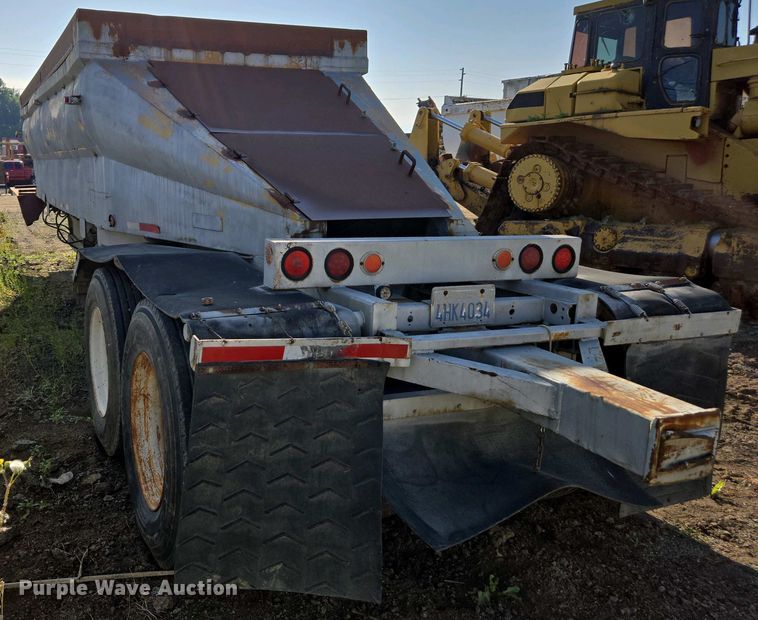 image for item EC0947 1958 Gwood Bottom dump trailer