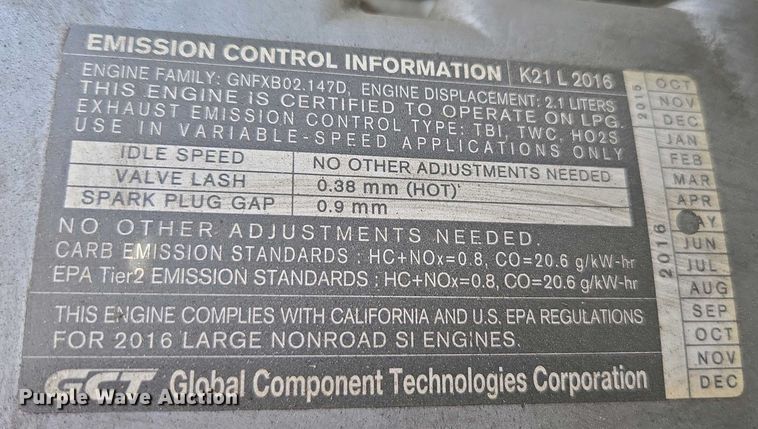 image for item EC0966 2016 UniCarriers CFS40 forklift