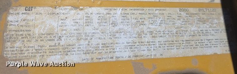 image for item EC0988 2001 Freightliner FL70 water truck