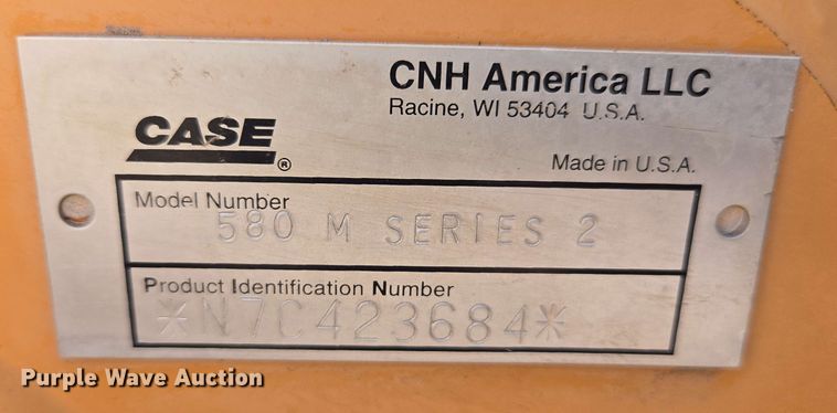 image for item EC1005 2007 Case 580M Series 2 backhoe