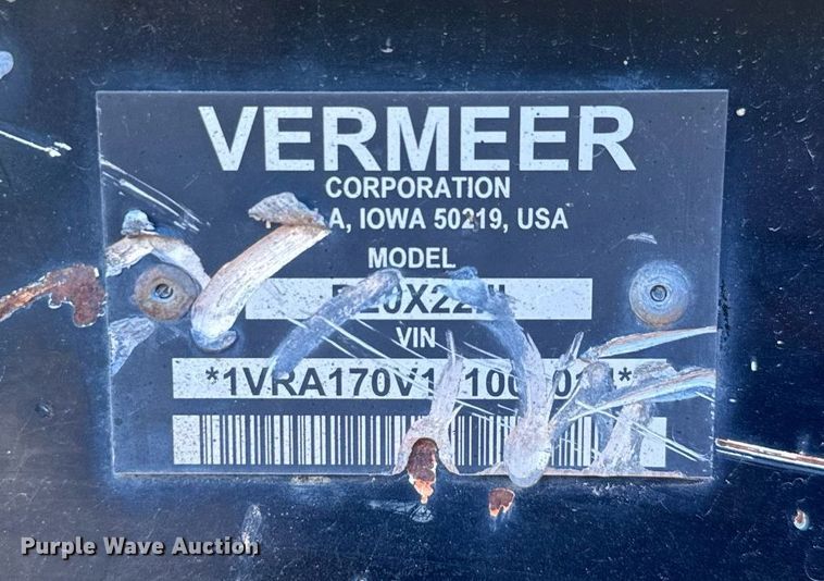 image for item EC3517 2018 Vermeer D20x22 Navigator S3 directional boring unit