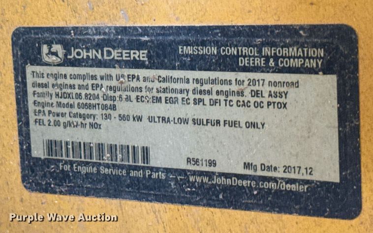 image for item EC3570 2018 John Deere 755K track loader