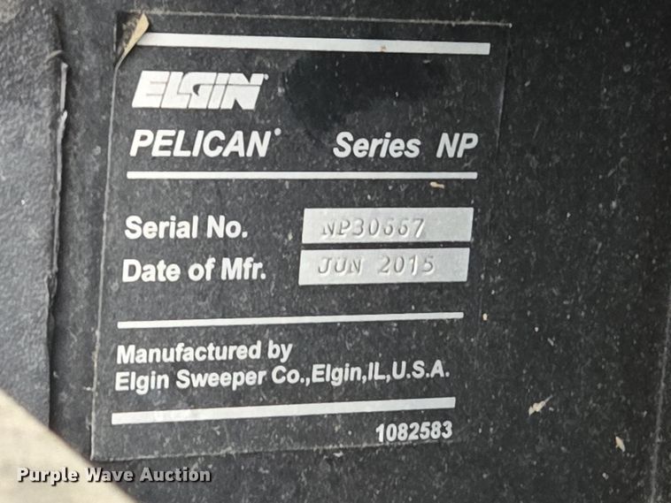 image for item EC4165 2015 Elgin Pelican Series NP street sweeper