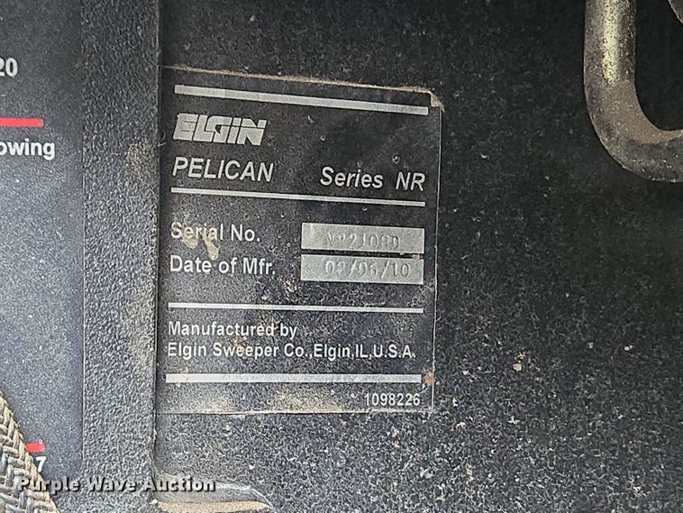 image for item EC4167 2011 Elgin Pelican Series NP street sweeper