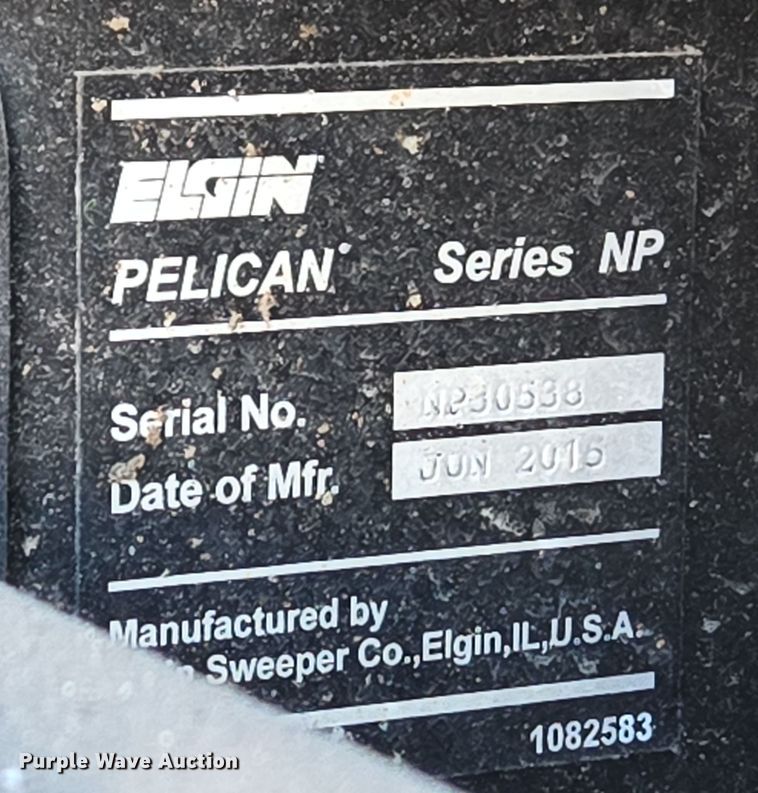 image for item EC4173 2015 Elgin Pelican Series NP street sweeper