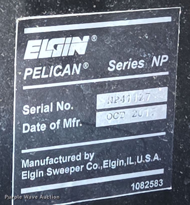 image for item EC4174 2017 Elgin Pelican Series NP street sweeper