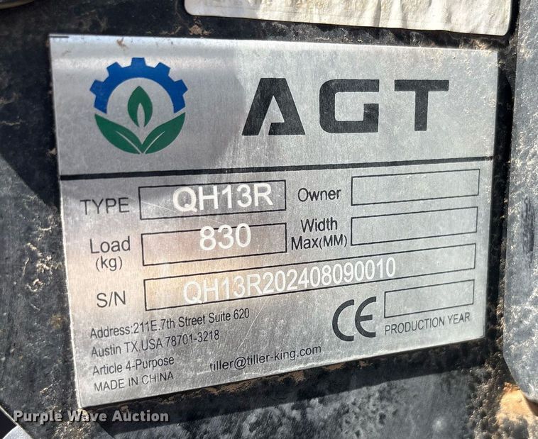 image for item EF3021 2024 AGT QH13R mini excavator