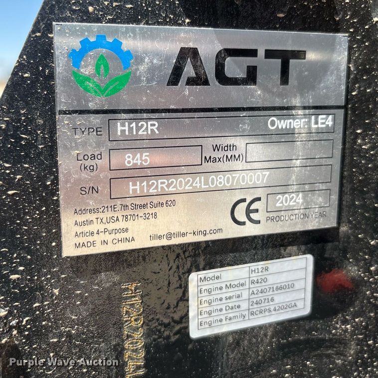 image for item EF3023 2024 AGT H12R mini excavator