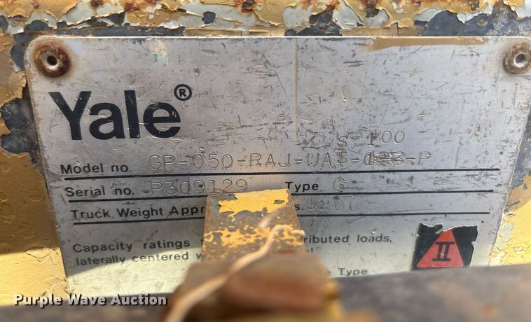 image for item EF3026 Yale GP-050 forklift