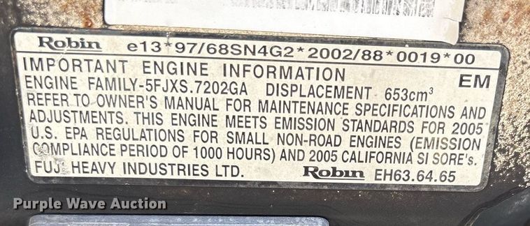 image for item EF3042 Miller Bobcat 225 welder/generator