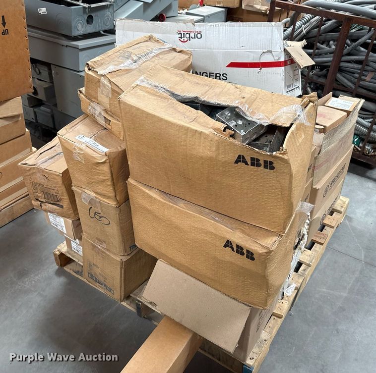 image for item EF3066 (8) pallets of electrical components