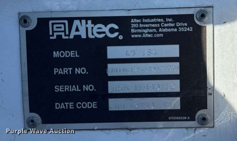 image for item EG2549 2009 Ford F450 Super Duty bucket truck