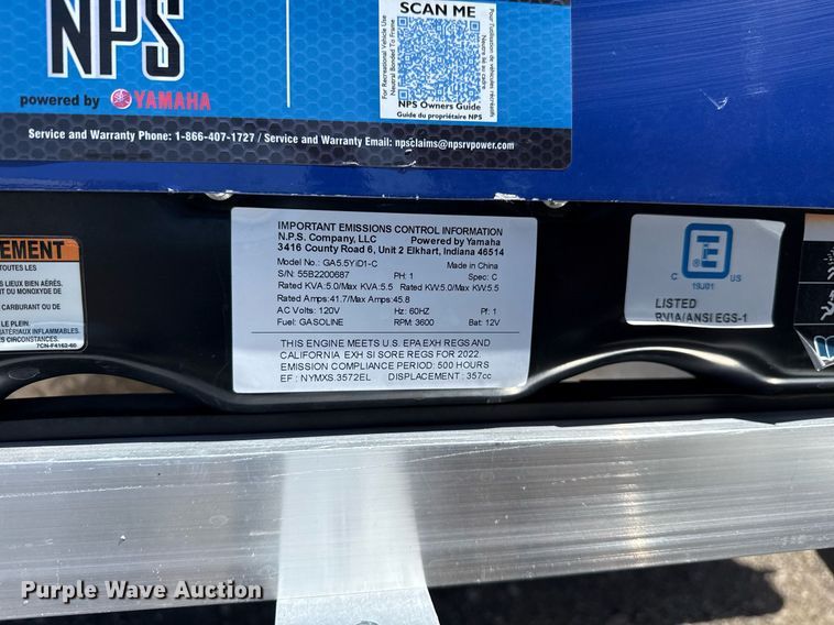 image for item EG5741 2022 InTech Trailers fiber optic splicing trailer