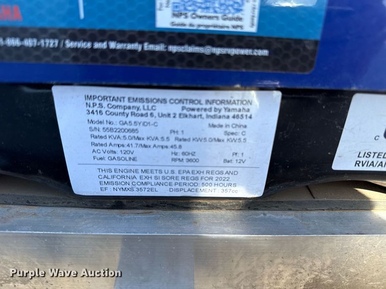 image for item EG5746 2022 InTech Trailers fiber optic splicing trailer