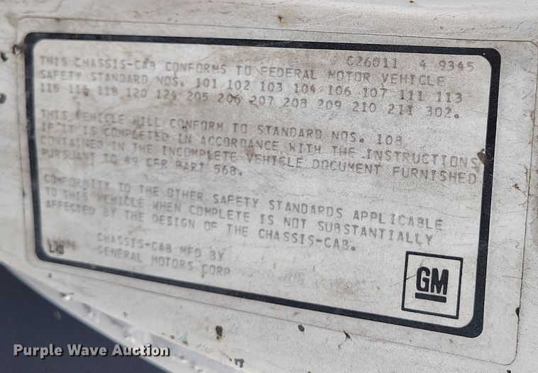 image for item EH0280 1983 GMC C6000 crane truck