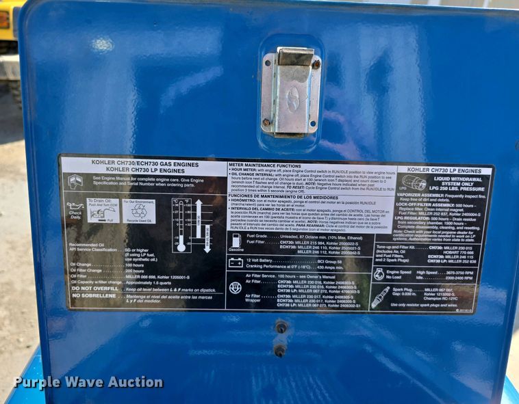 image for item EH8862 Miller Bobcat 250 EFI welder/generator