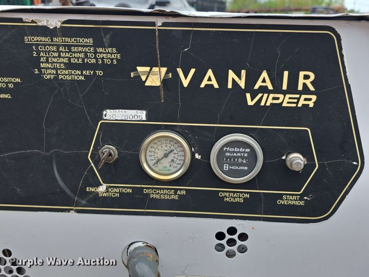 image for item EH8941 Vanair 80 Viper air compressor