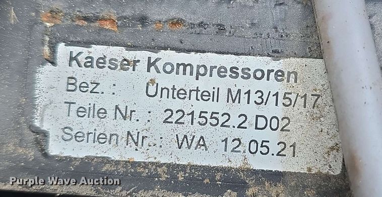 image for item EH8942 2021 Kaeser M17A Mobilair air compressor