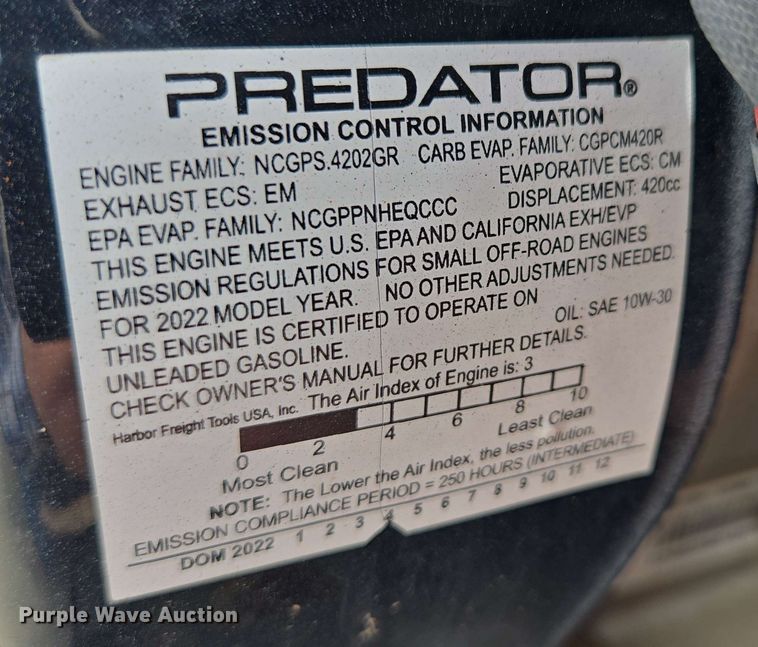 image for item EH8946 Central Pneumatic air compressor