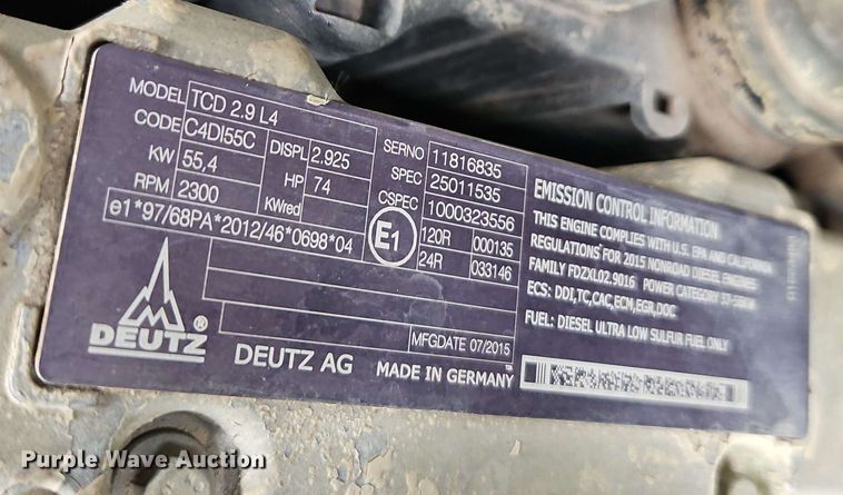 image for item EI8993 2015 Wacker Neuson ET90 mini excavator