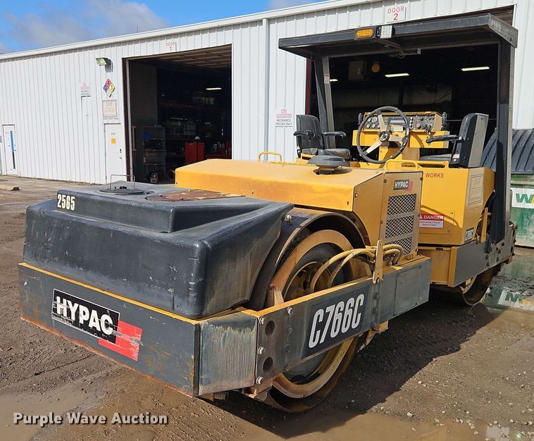 image for item EJ0012 Hypac C766C double drum vibratory roller