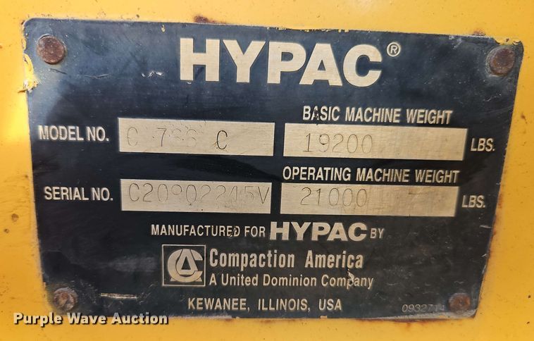 image for item EJ0012 Hypac C766C double drum vibratory roller