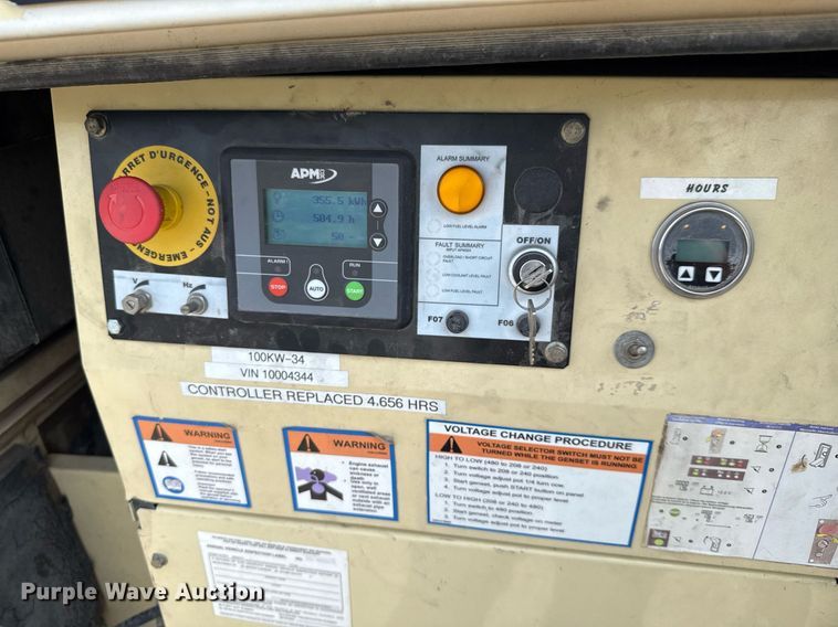 image for item EJ3665 2010 Doosan generator