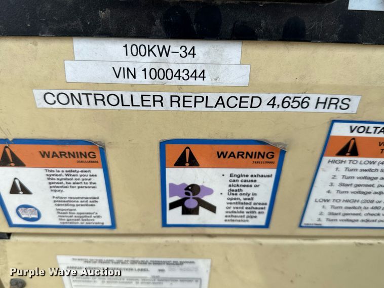 image for item EJ3665 2010 Doosan generator