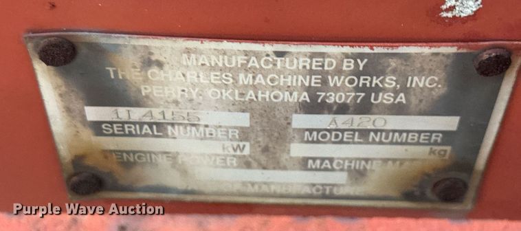 image for item EJ3671 1995 Ditch Witch 5110DD trencher