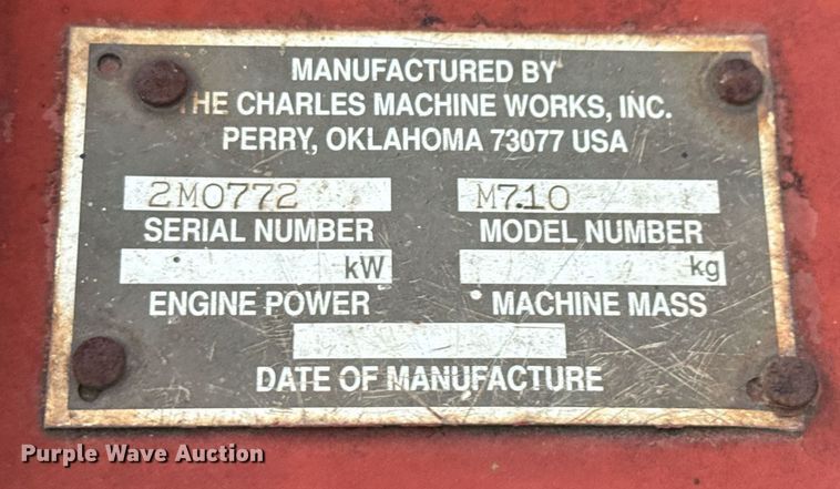 image for item EJ3671 1995 Ditch Witch 5110DD trencher