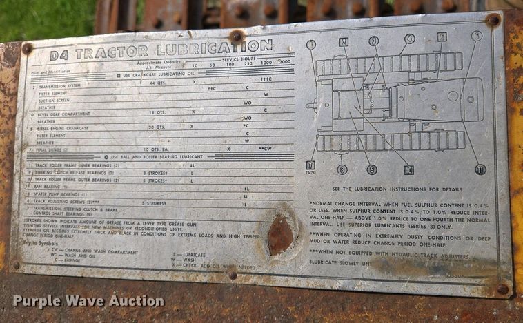 image for item EJ7455 1970 Caterpillar D4 dozer