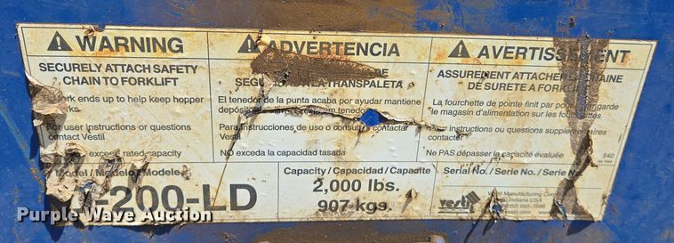 image for item EJ7505 (2) forklift dump hoppers