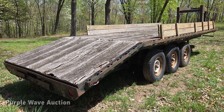 image for item EJ7506 1992 Shop built equipment trailer