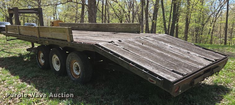 image for item EJ7506 1992 Shop built equipment trailer