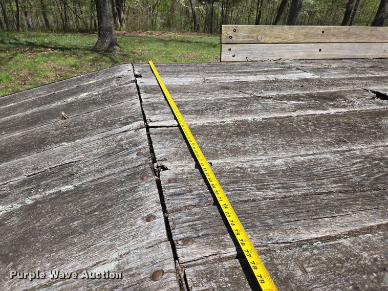 image for item EJ7506 1992 Shop built equipment trailer