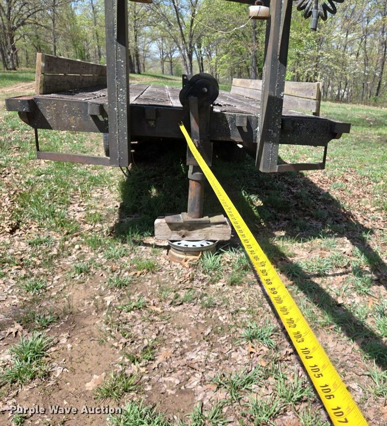 image for item EJ7506 1992 Shop built equipment trailer