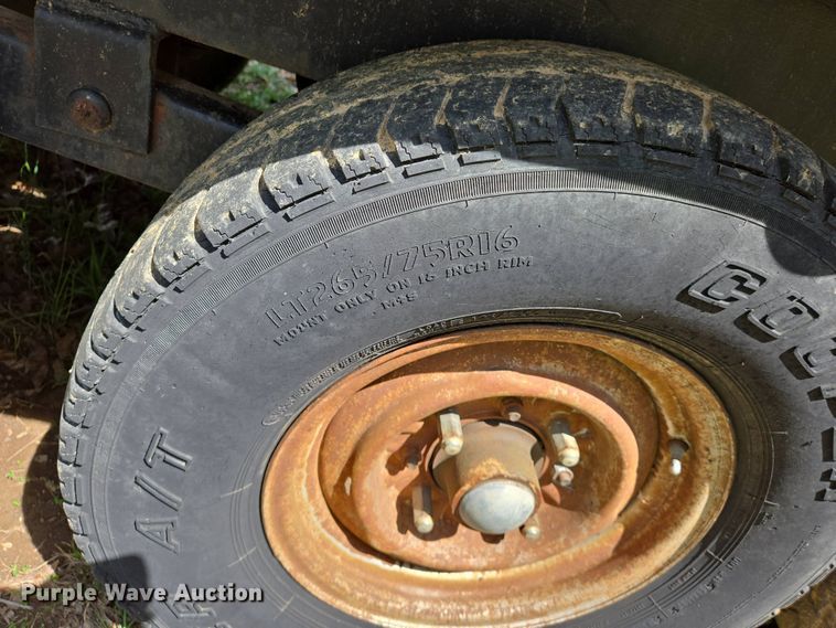 image for item EJ7506 1992 Shop built equipment trailer