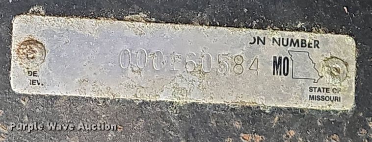 image for item EJ7506 1992 Shop built equipment trailer