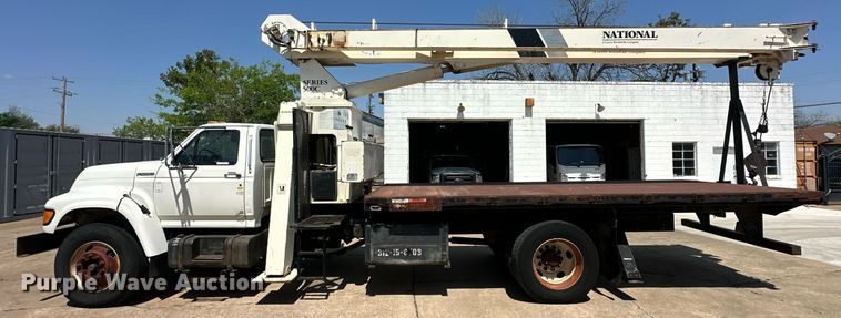 image for item EJ8657 1998 Ford F800 crane truck