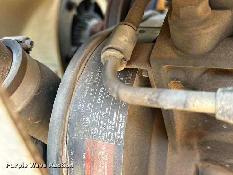 image for item EJ8657 1998 Ford F800 crane truck