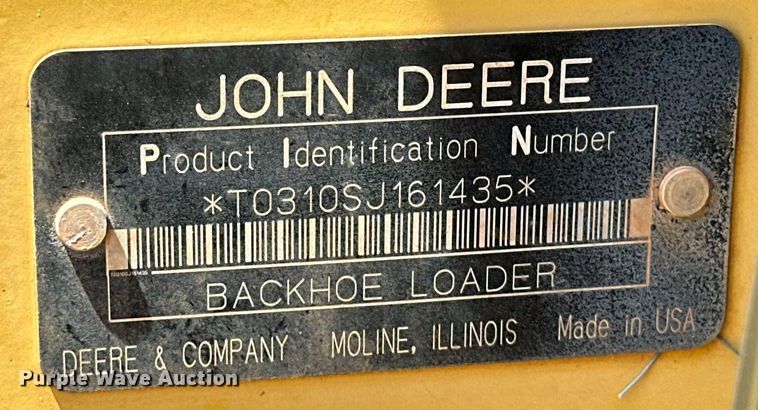 image for item EJ8680 2008 John Deere 310SJ backhoe