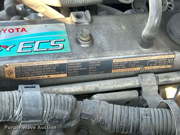 image for item EK2923 Toyota 8FGU30 forklift