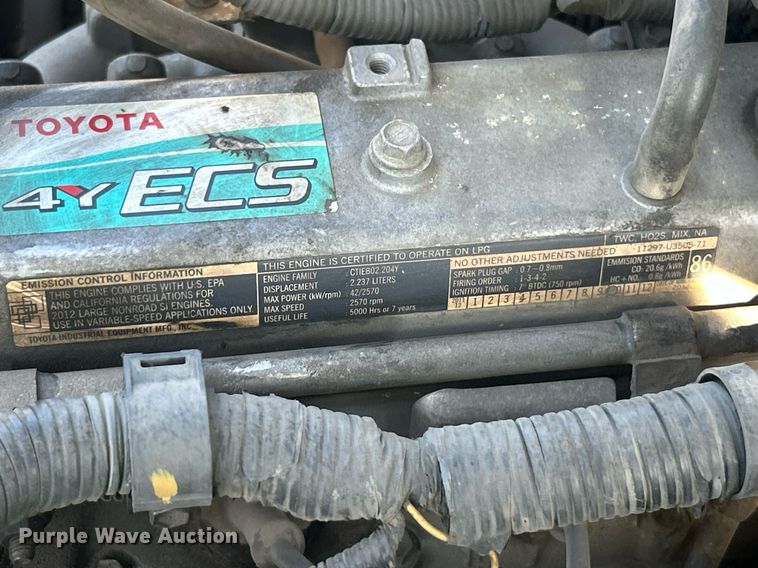 image for item EK2926 Toyota 8FGU30 forklift