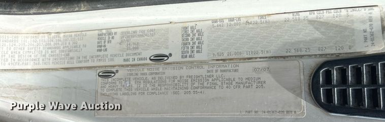 image for item EK2932 2008 Sterling Acterra utility / service truck