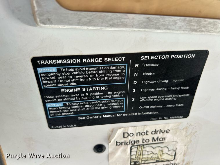 image for item EK2954 1999 GMC C6500 dump truck